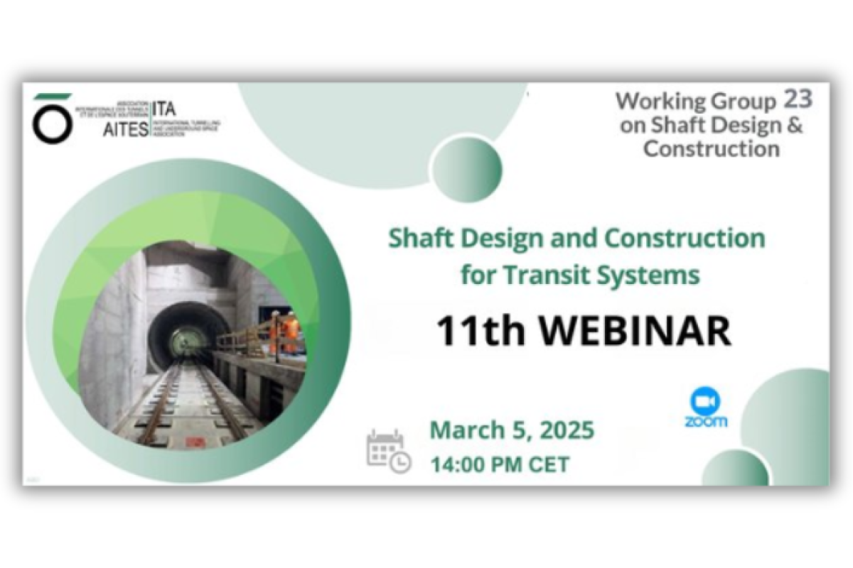 Webinar do WG-23 da ITA discute poços para sistemas de trânsito. Dia 05/03